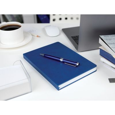 Ручка шариковая Broad Ring, глянцевая, черная-4