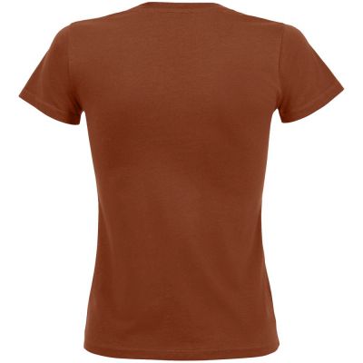 Футболка женская Regent Fit Women, коричневая (терракотовая)-1