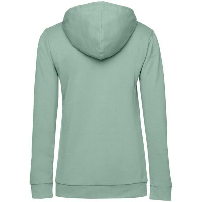 Толстовка с капюшоном женская Hoodie, серо-зеленая-1
