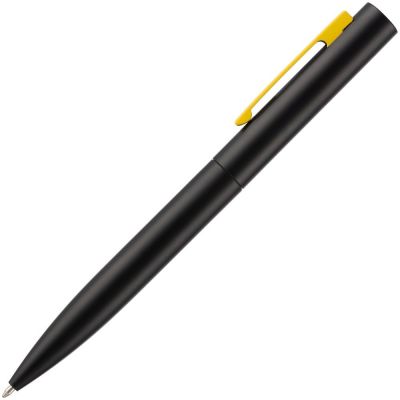 Ручка шариковая Inkolor, черная с желтым-2