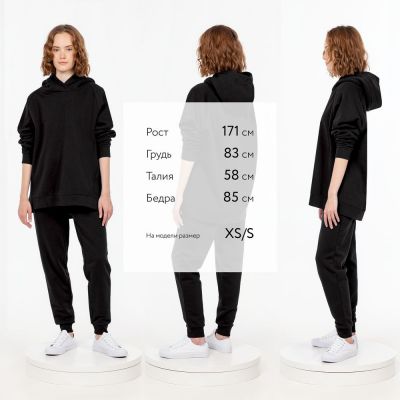 Худи унисекс H1, черное-3