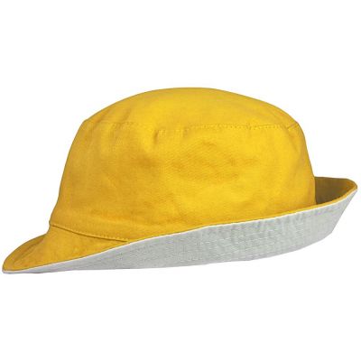 Панама Unit Summer двусторонняя, желтая с серым-0