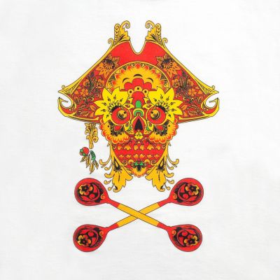 Футболка Yo Ho Hohloma, белая-3