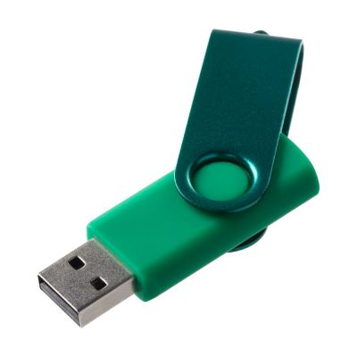 Флешка Twist Color, зеленая, 8 Гб-0