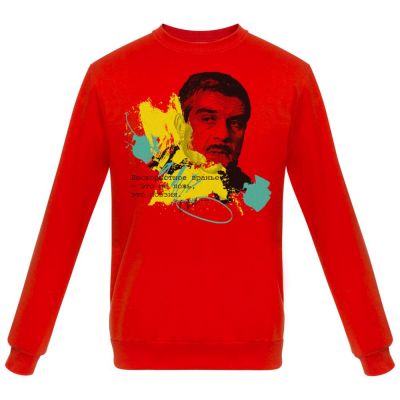 Толстовка «Цитаты. Довлатов. Вранье», красная-0