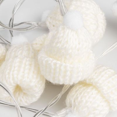 Гирлянда Cosy Poms, белая-3