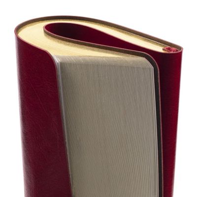 Ежедневник Nebraska Flex, недатированный, бордовый с золотистым-6