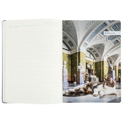 Ежедневник «Эрмитажные коты», синий-9