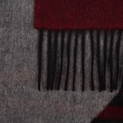 Шарф Charming, коричневый с оранжевым-3