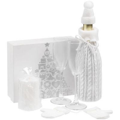 Набор «Белая нежность» с бокалами для шампанского-1