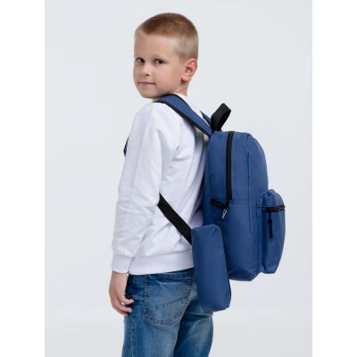 Детский рюкзак Base Kids с пеналом, темно-синий-9