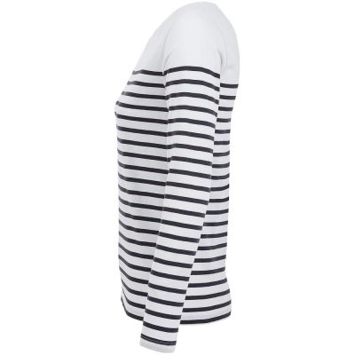 Футболка женская с длинным рукавом Matelot LSL Women, белая с синим-2