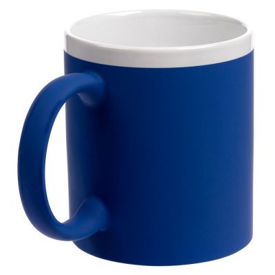 Кружка StopSpot с покрытием софт-тач, синяя-1