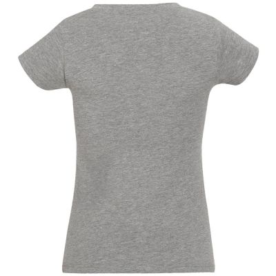Футболка женская с V-образным вырезом Moon 150, серый меланж-1