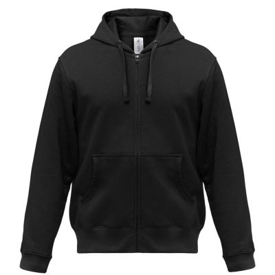 Толстовка мужская Hooded Full Zip черная-0