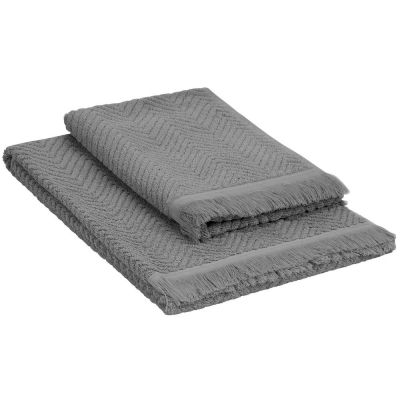Полотенце Morena, большое, серое-5