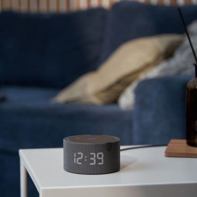 Умная колонка «Новая Яндекс Станция Мини» с часами, черная-5