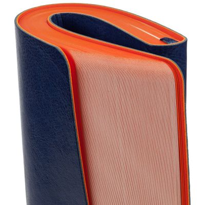 Ежедневник Slip, недатированный, синий с оранжевым-7