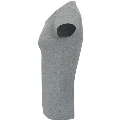 Футболка женская с V-образным вырезом Moon 150, серый меланж-2