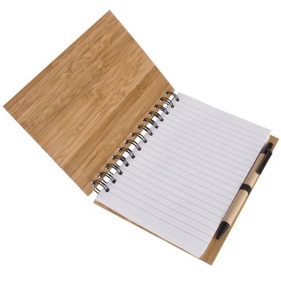 Блокнот на кольцах Bambook с шариковой ручкой-4