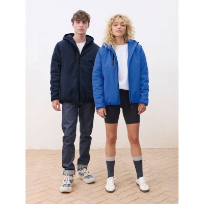 Куртка софтшелл с капюшоном мужская Falcon Men, ярко-синяя (royal)-4