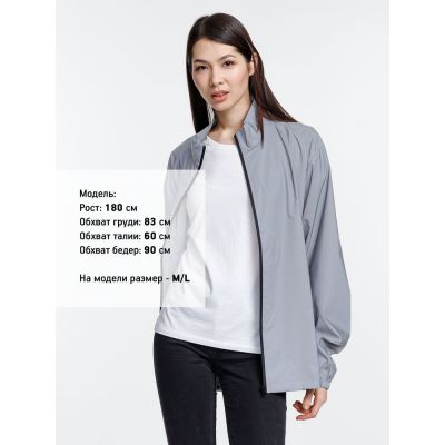 Ветровка Manifest 2.0 из светоотражающей ткани, серая-8