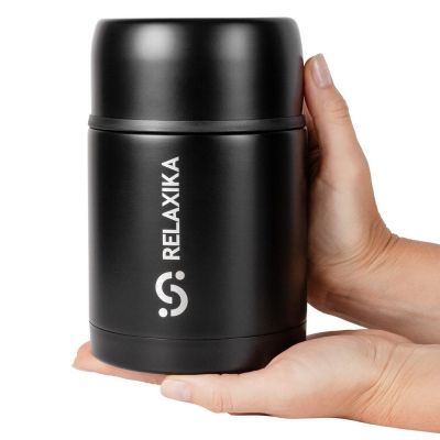 Термос для еды Relaxika 700, черный-5