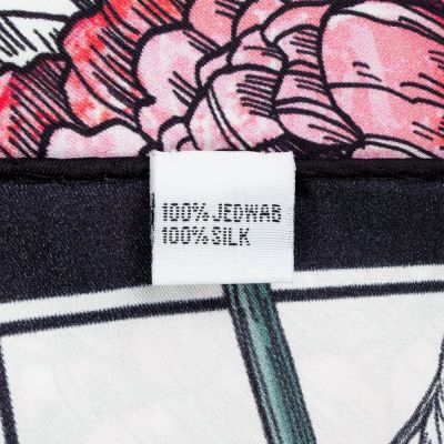 Платок шелковый Delicate, пионы-3