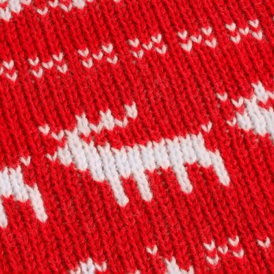 Плед Holidale, красный с молочным-6