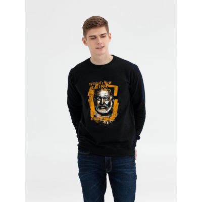 Толстовка «Хемингуэй», черная-2