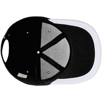 Бейсболка Bizbolka Honor, черная с белым кантом-2