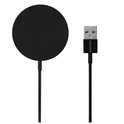 Беспроводное зарядное устройство с магнитами Magmate, черное-1