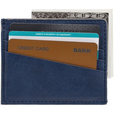 Чехол для карточек Petrus, синий-6