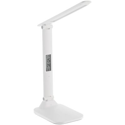 Настольная лампа с часами и календарем Office Torch ver.2, белая-0