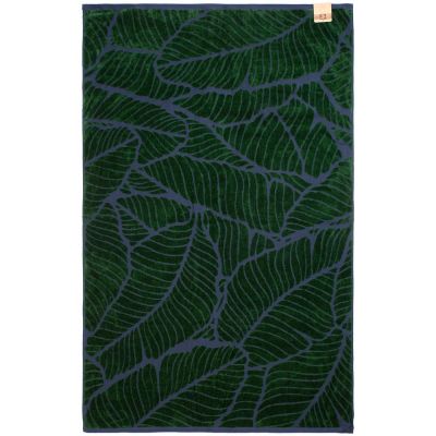 Полотенце In Leaf, малое, синее с зеленым-1
