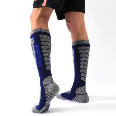Термоноски мужские высокие Monterno Sport, синие с серым-5
