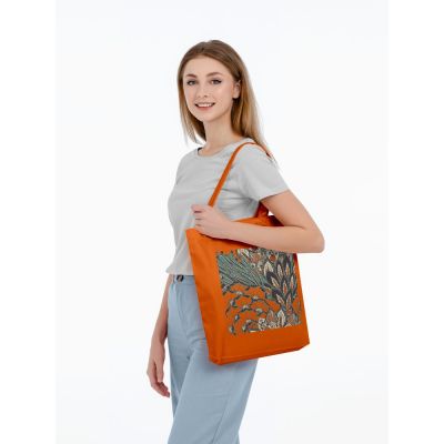 Холщовая сумка «Пастораль», оранжевая-2