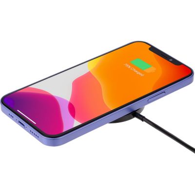 Беспроводное зарядное устройство с магнитами Magmate, черное-4