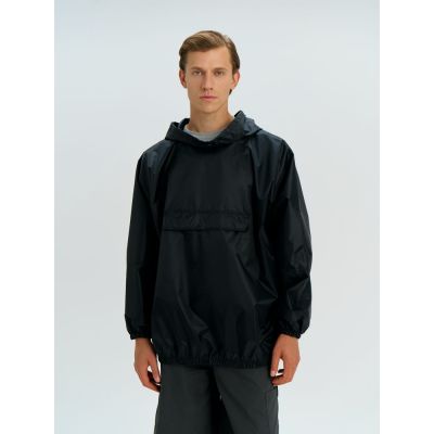 Дождевик-анорак Alatau, укороченный, черный, единый размер-4