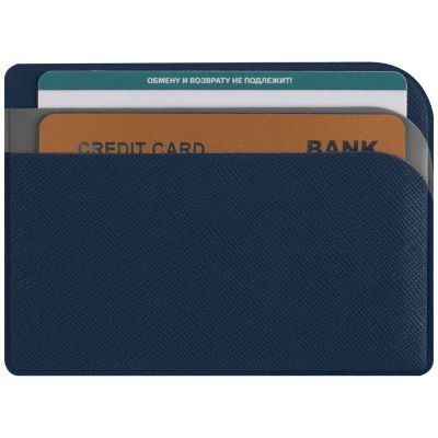 Чехол для карточек Dual, синий-3