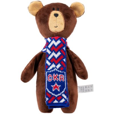Игрушка сувенирная «Мишка-болельщик СКА»-0