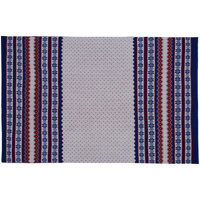 Плед Happy View, синий с красным-3