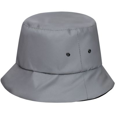 Панама Manifest из светоотражающей ткани, серая-3