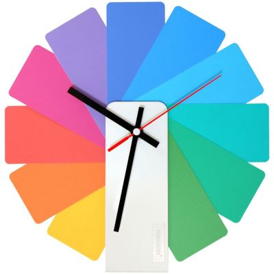 Часы настенные Transformer Clock. White & Multicolor-0