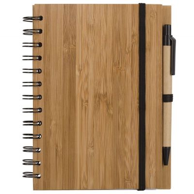 Блокнот на кольцах Bambook с шариковой ручкой-0