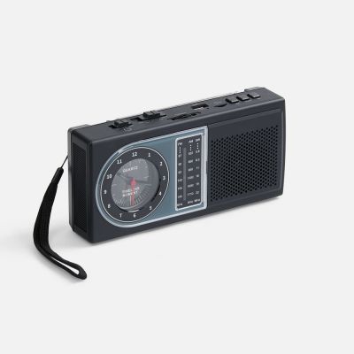 Bluetooth-колонка с радио Comradio, черная-0