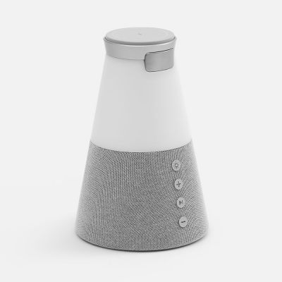 Bluetooth-колонка с беспроводной зарядкой и подсветкой Cone Sonance, серая-4
