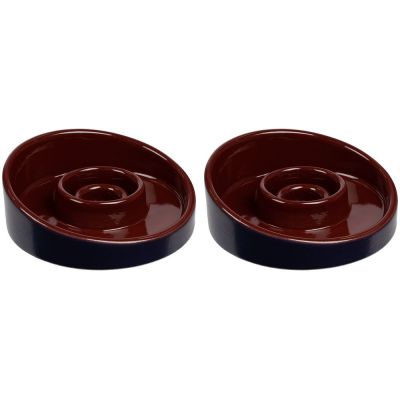 Набор Form Fluid Platter, бордово-горчичный-3