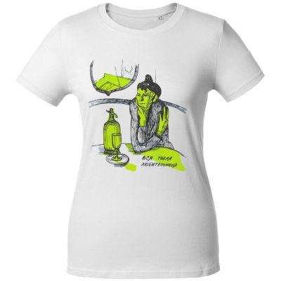 Футболка женская «Любительница», белая-1