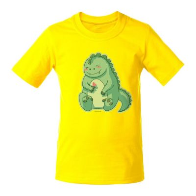 Футболка детская BabyZilla, желтая-0